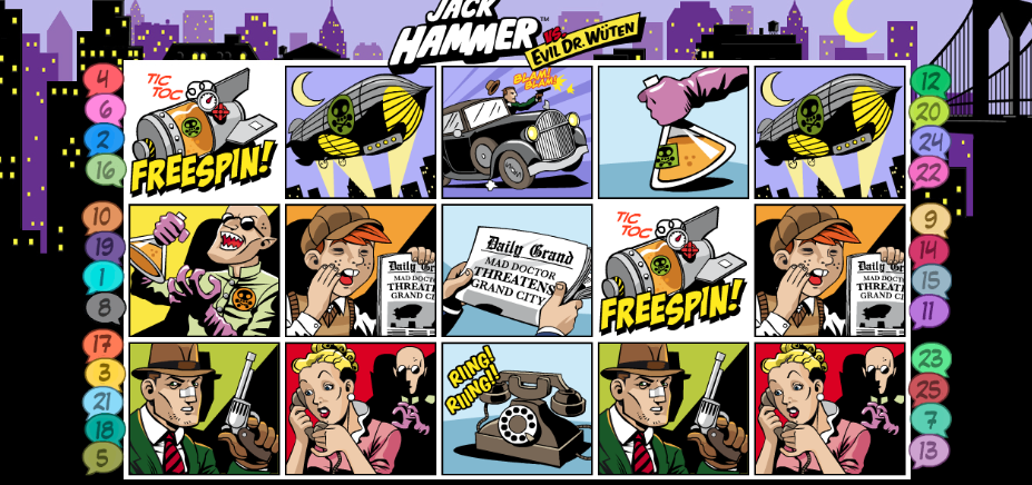 Jack Hammer slot game from NetEnt