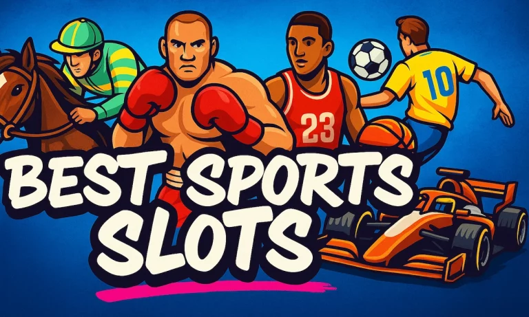 The Best sports themed slot games, featuring horse racing, boxing, soccer and basketball.