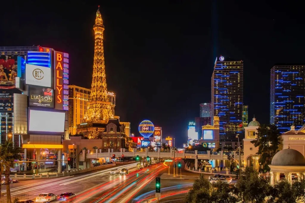 The Las Vegas Strip at night