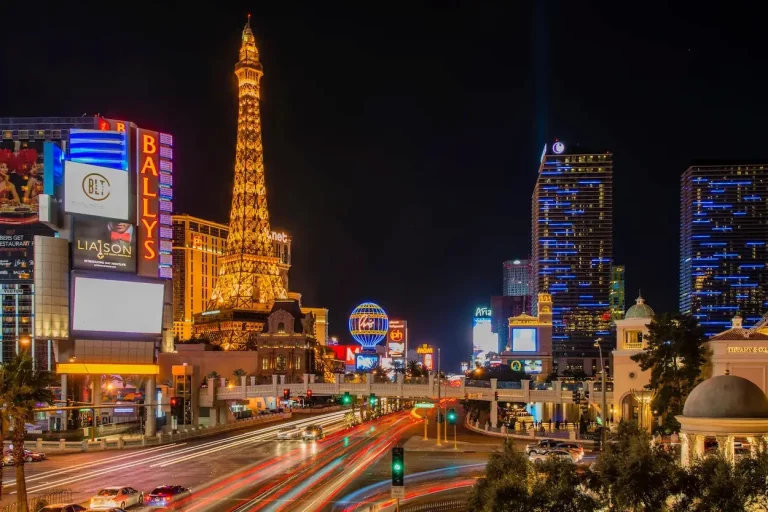 The Las Vegas Strip at night