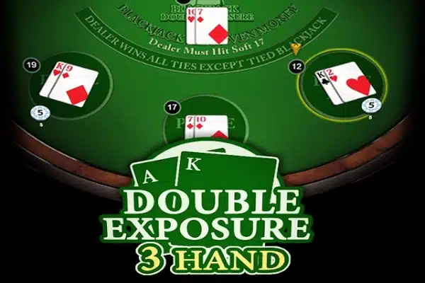 Online blackjack double exposure variation