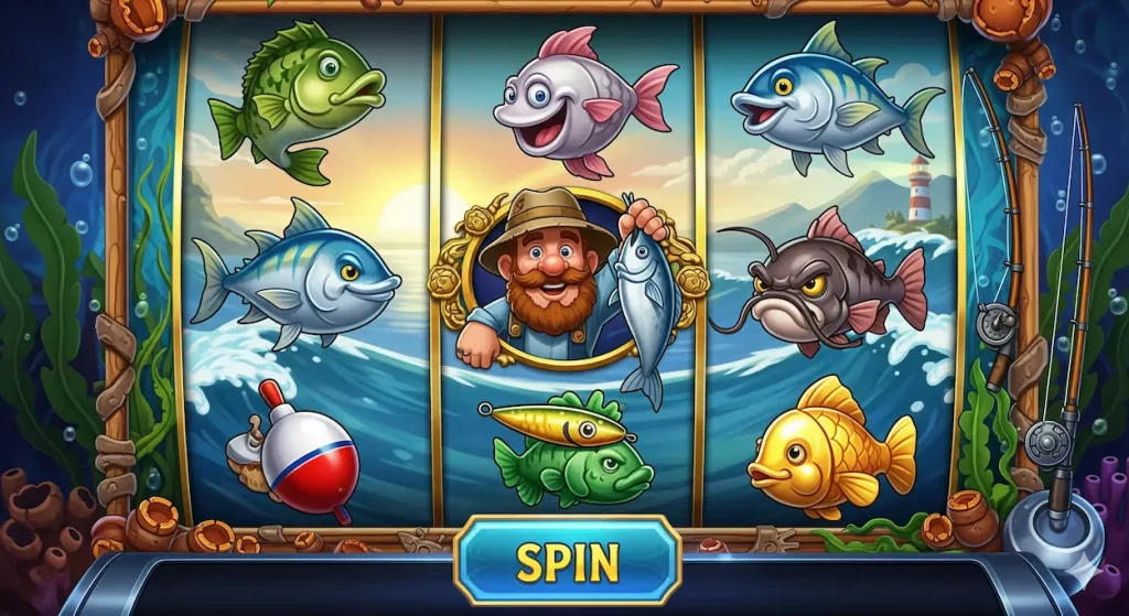 Fishing-themed slot game