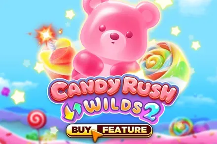 Candy Rush Wilds 2 slot game artwork from the legacy Casino Context page