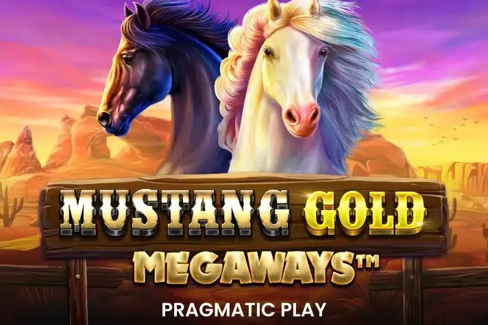 Mustang Gold Megaways™ slot game artwork from the legacy Casino Context page