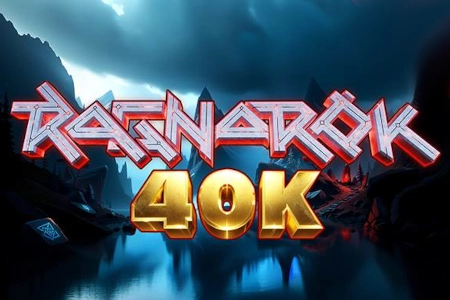 Ragnarok 40K slot artwork with a Norse warrior