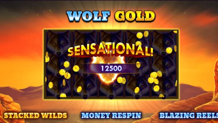 Wolf Gold® slot game artwork from the legacy Casino Context page